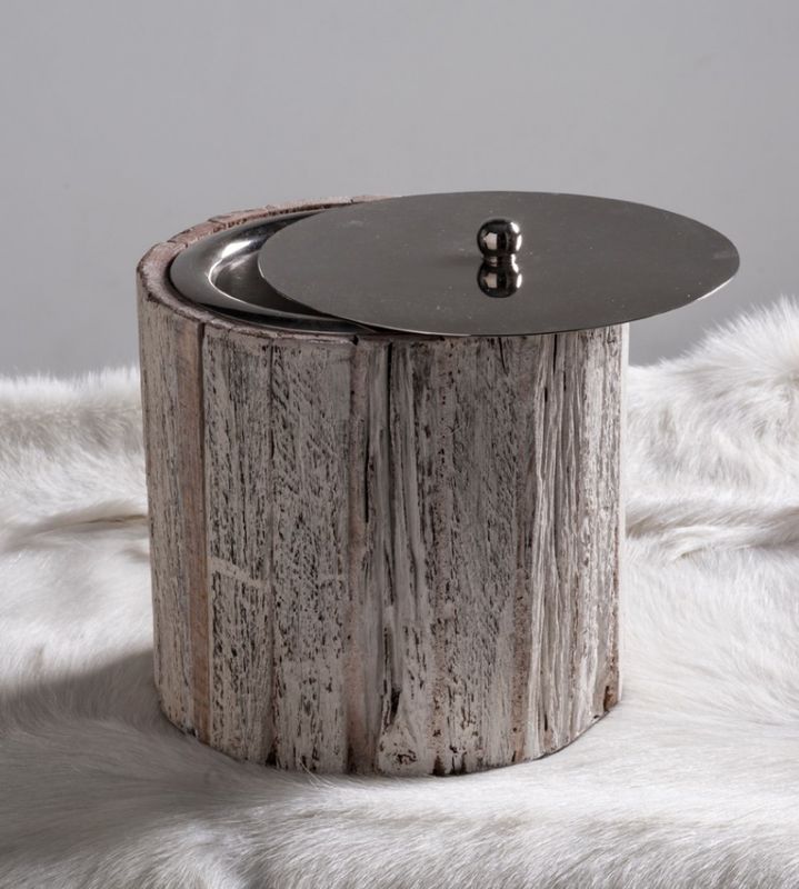 Rustic telys white wash