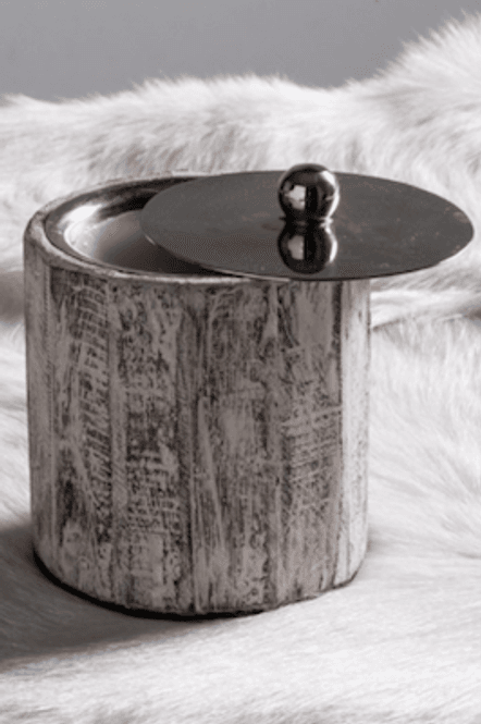 Hovedbilde Rustic telys white wash