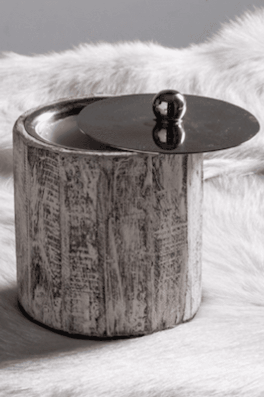 Rustic telys white wash