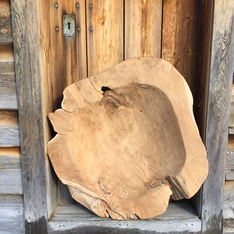 Antikk trefat - 80cm Ø